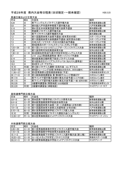 県内 - 日本ソフトテニス連盟