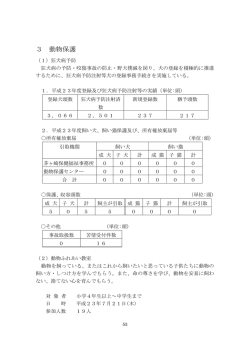 動物保護、温暖化対策（PDF：213.7KB）