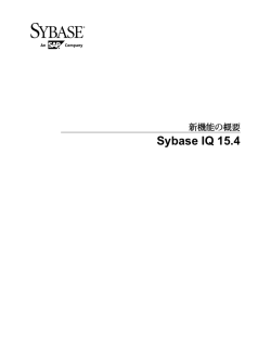 Sybase IQ 15.4