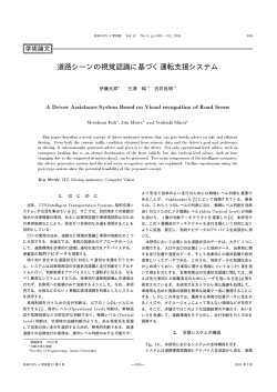 道路シーンの視覚認識に基づく運転支援システム