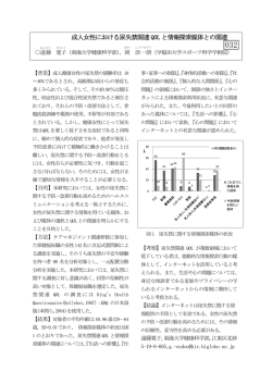 成人女性における尿失禁関連QOL と情報探索媒体との関連
