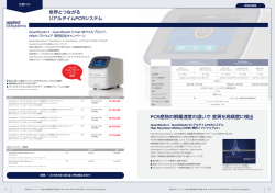 世界とつながる リアルタイムPCRシステム PCR産物の解離速度の違い