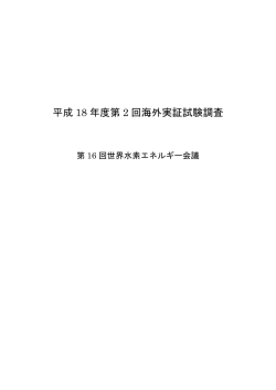 第2回海外実証試験調査