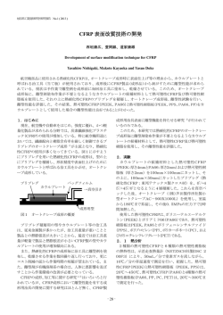 CFRP 表面改質技術の開発