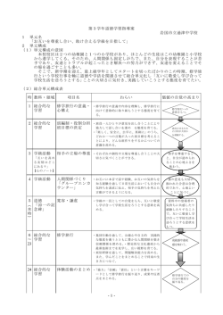 -1- 第3学年道徳学習指導案 岩国市立通津中学校 1 単元名 「お互いを