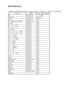 高野時次氏収集浅井忠水彩画展