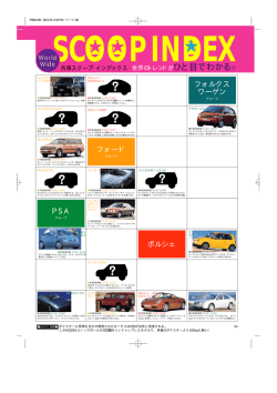 輸入車 スクープインデックス - マガジンXは車のスクープ情報専用サイトです