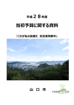 当初予算に関する資料
