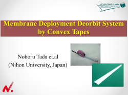 Membrane Deployment Deorbit System by Convex