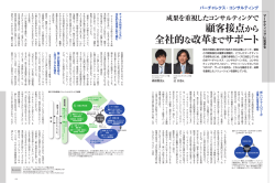 顧客接点から 全社的な改革までサポート