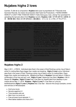 Nujabes highs 2 lows