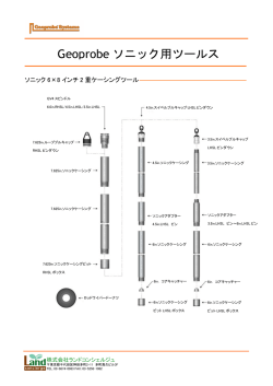 Geoprobe ソニック用ツールス
