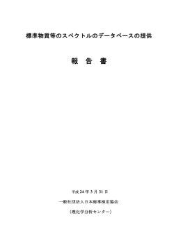報 告 書 - 社団法人 日本海事検定協会