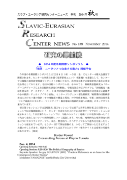 SLAVIC- URASIAN ESEARCH