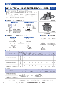 シリーズ可変ショックレス形電磁切換弁/電磁パイロット切換弁