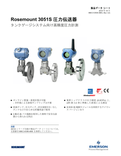 Rosemount 3051S 圧力伝送器