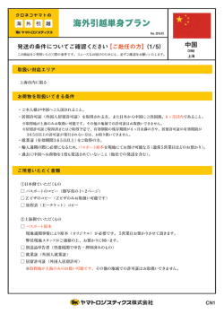 海外引越単身プラン