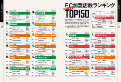 FC加盟店数ランキング TOP150