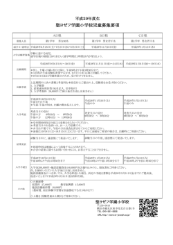 募集要項