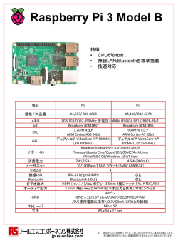 Raspberry Pi関連製品のチラシ