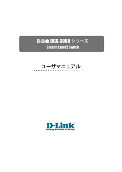 ユーザマニュアル D-Link DGS