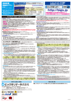 ご旅行条件書 - ビッグホリデー