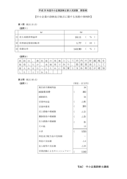TAC 中小企業診断士講座 【中小企業の診断及び助言に関する実務の