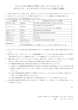 2017年JMRC中部ジムカーナミドルシリーズ RAクラス、S1500クラス