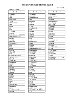 一般社団法人奥飛騨温泉郷観光協会会員名簿