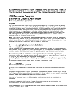 iOS Developer Program Enterprise License