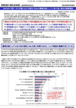 顧客社数シェアと取扱い商材の関連調査