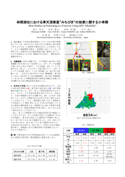 林間測位における準天頂衛星&ldquo;みちびき&ldquo;の効果に関する小考察