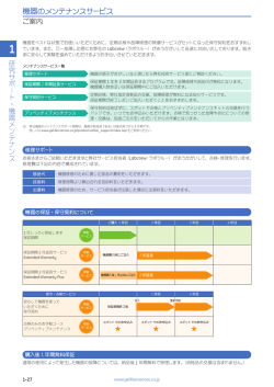 機器のメンテナンスサービス - GEヘルスケア・ジャパン株式会社 ライフ