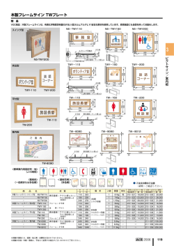 木製フレームサイン TWプレート