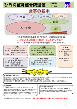 ひらの鍼灸整骨院通信