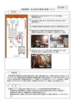 大飯発電所協力会社作業員の負傷について [PDF 85.71KB]