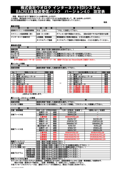 株式会社ウオロク インターネットEDIシステム BACREX自動送受信パック