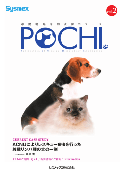 ACNUによりレスキュー療法を行った 脾臓リンパ腫の犬の