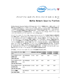 Network Security Platform パッシブ フェールオープン キット