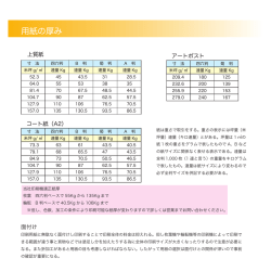 用紙の厚み