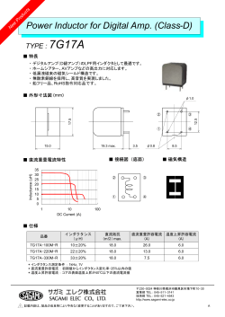 Power Inductor for Digital Amp. (Class-D)