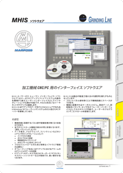 加工機械 CNC/PC 用のインターフェイス ソフトウエア