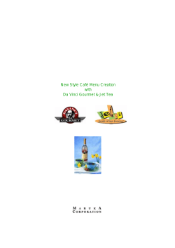 New Style Menu Creation
