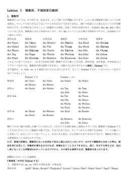 3課複数、不規則動詞の補足PDF