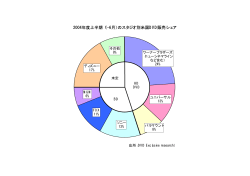 2004年度上半期（1-6月）のスタジオ別米国DVD販売シェア