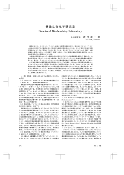 構造生物化学研究室 - 理化学研究所 放射光科学総合研究センター
