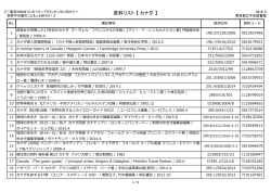 資料リスト 【 カナダ 】