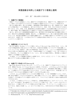 背景画像を利用した地図グラフ表現と適用