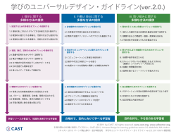 学びのユニバーサルデザイン・ガイドライン(ver.2.0.)