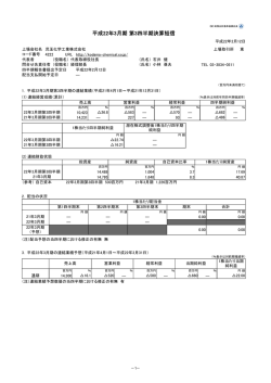 平成22年3月期 第3四半期決算短信